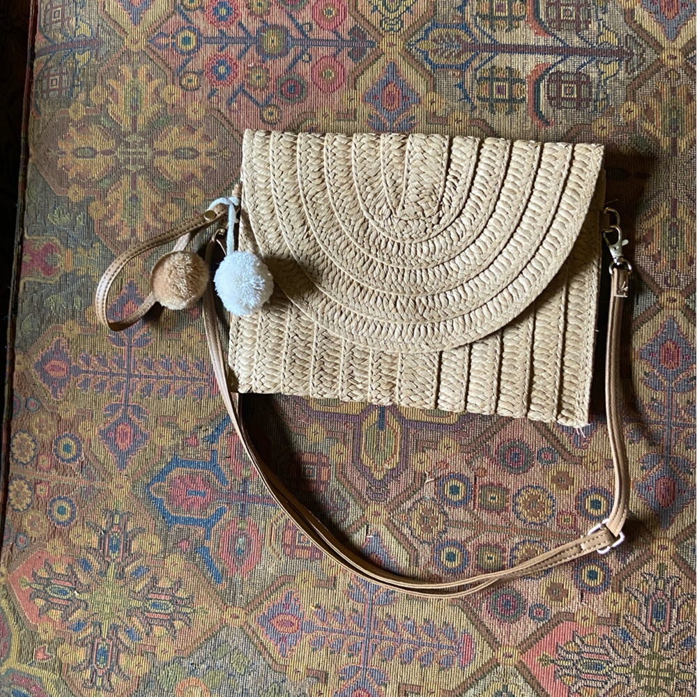 Raffia handbag